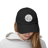 Ask Me About Real Estate Unisex Distressed Cap