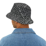Black Real Estate Translated Bucket Hat (AOP)
