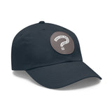 Ask Me About Real Estate Dad Hat with Leather Patch (Round)
