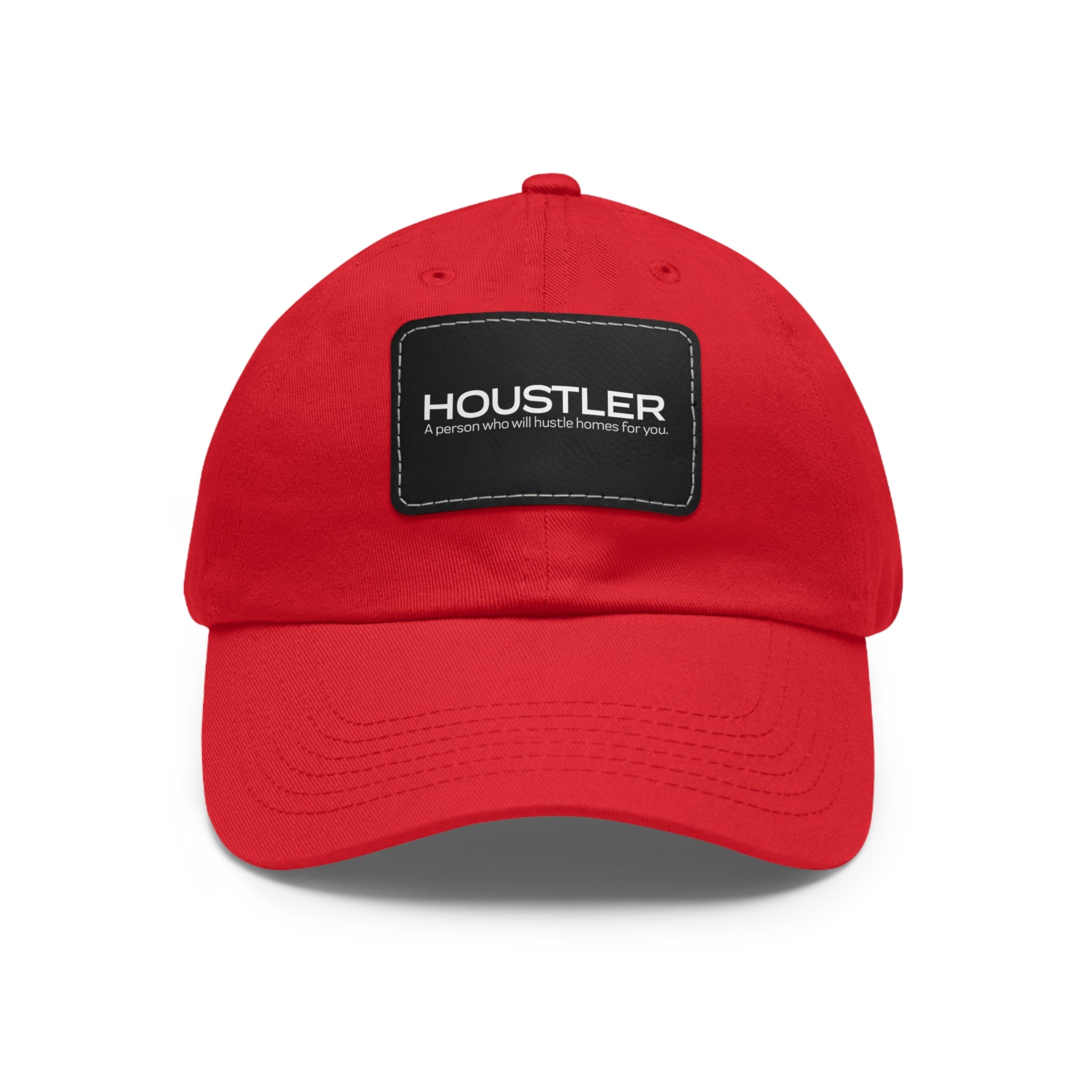 Houstler Dad Hat with Leather Patch (Rectangle)