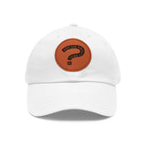 Ask Me About Real Estate Dad Hat with Leather Patch (Round)