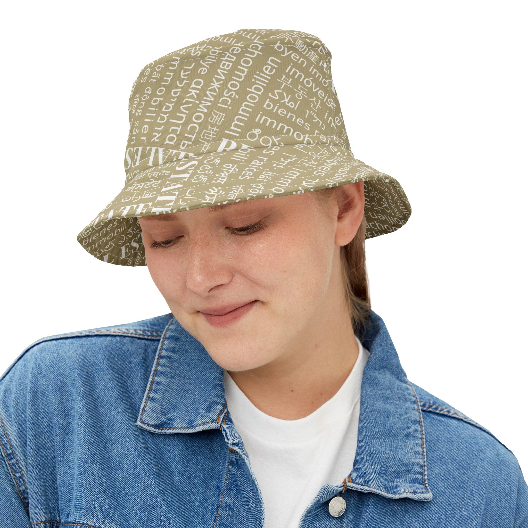 C21 Style Real Estate Translated Bucket Hat (AOP)