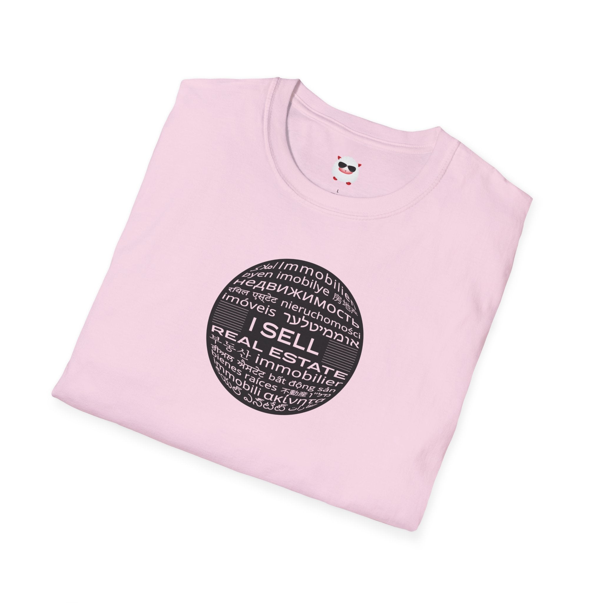 I Sell Real Estate Translated Unisex Softstyle T-Shirt
