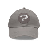 Ask Me About Real Estate Dad Hat with Leather Patch (Round)