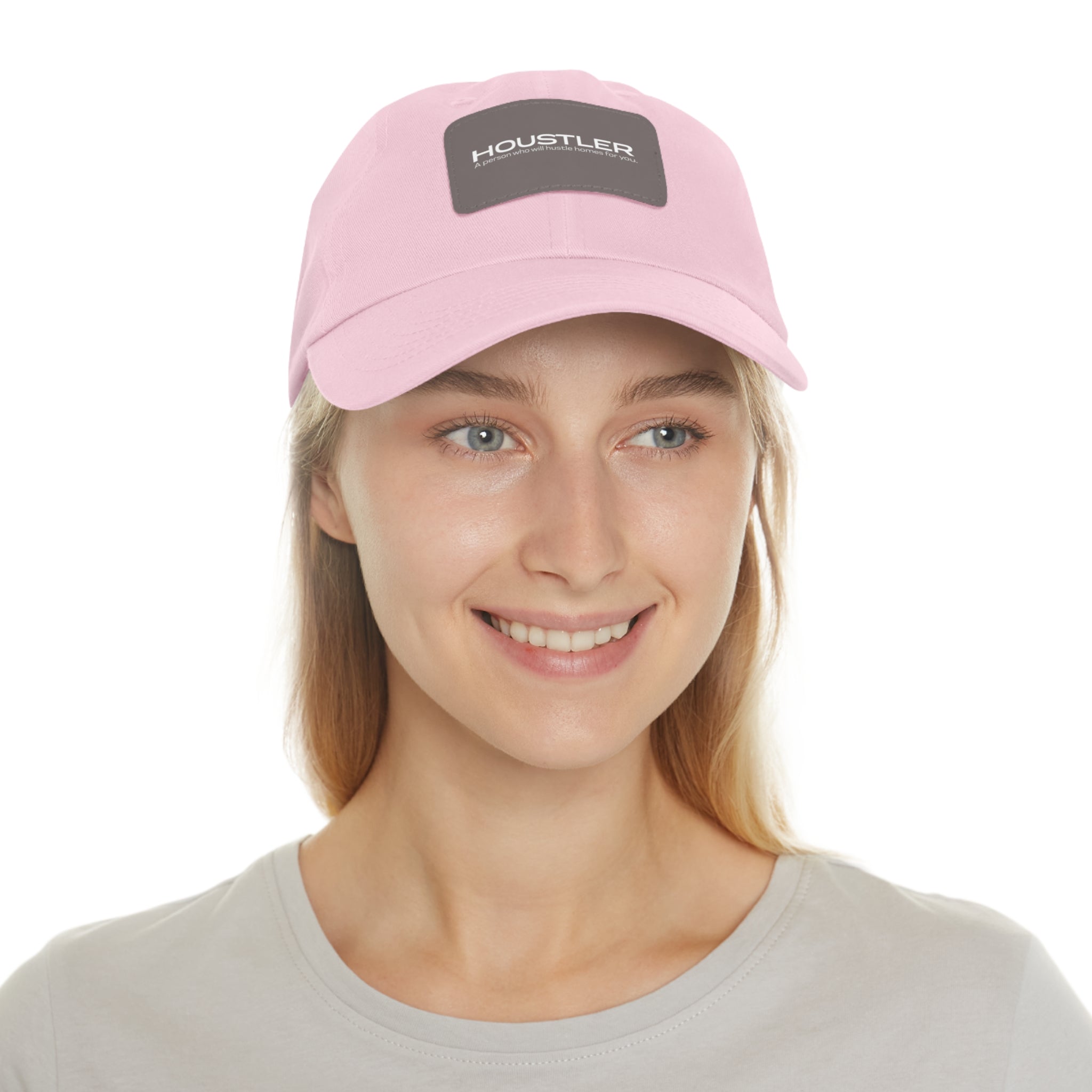 Houstler Dad Hat with Leather Patch (Rectangle)