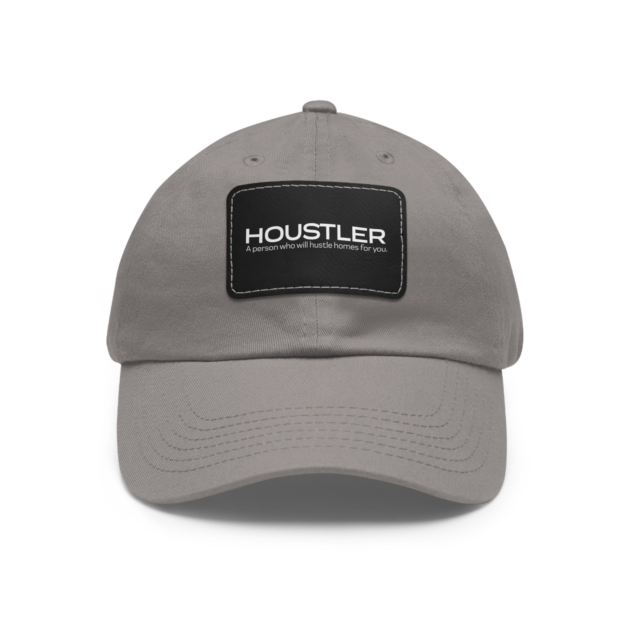 Houstler Dad Hat with Leather Patch (Rectangle)