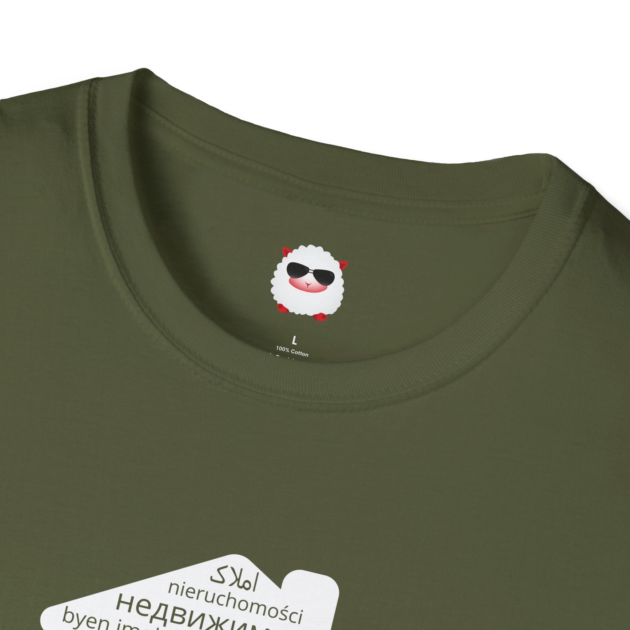 Real Estate Translated Dark Style Unisex Softstyle T-Shirt