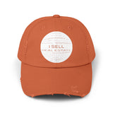 I Sell Real Estate Translated Unisex Distressed Cap