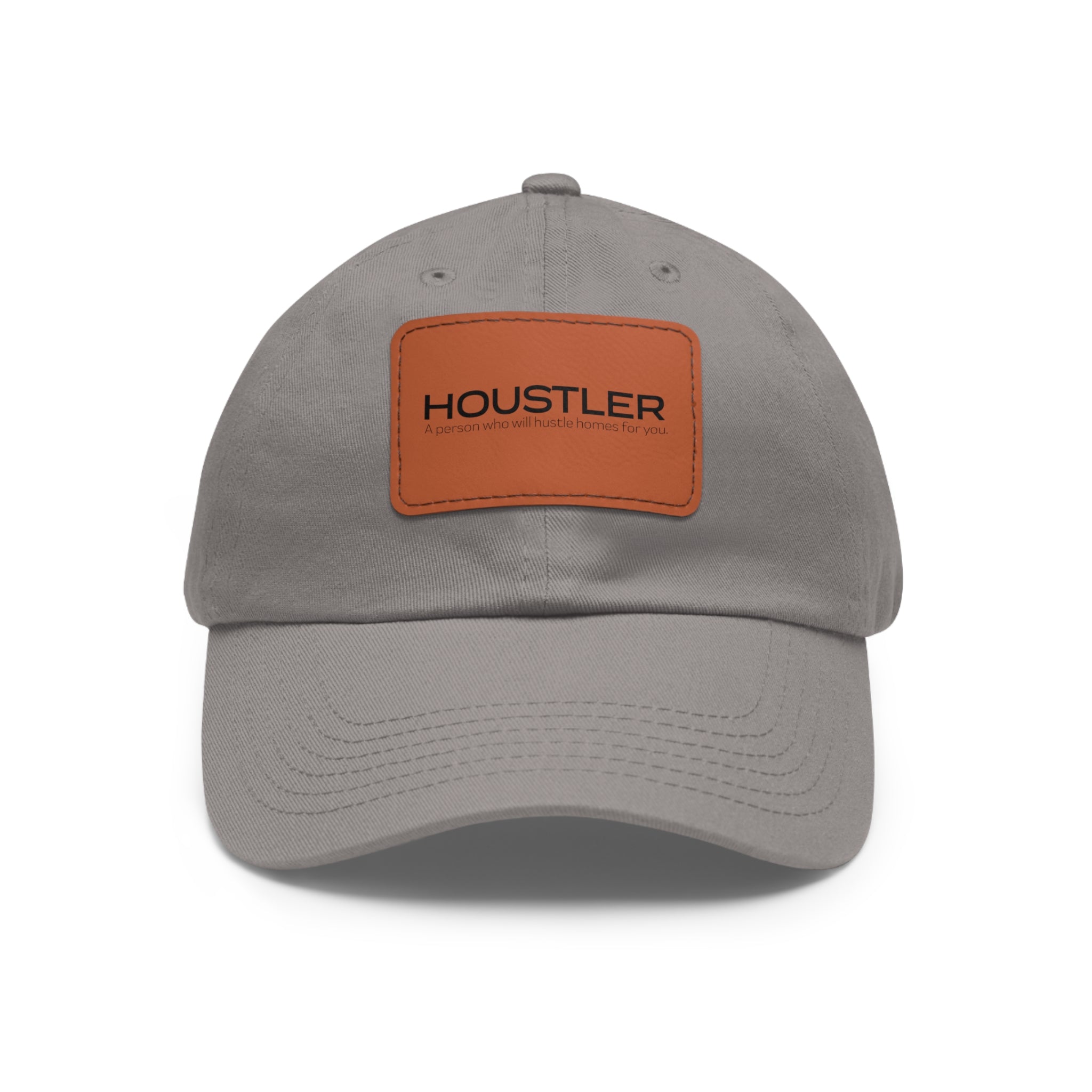 Houstler Dad Hat with Leather Patch (Rectangle)