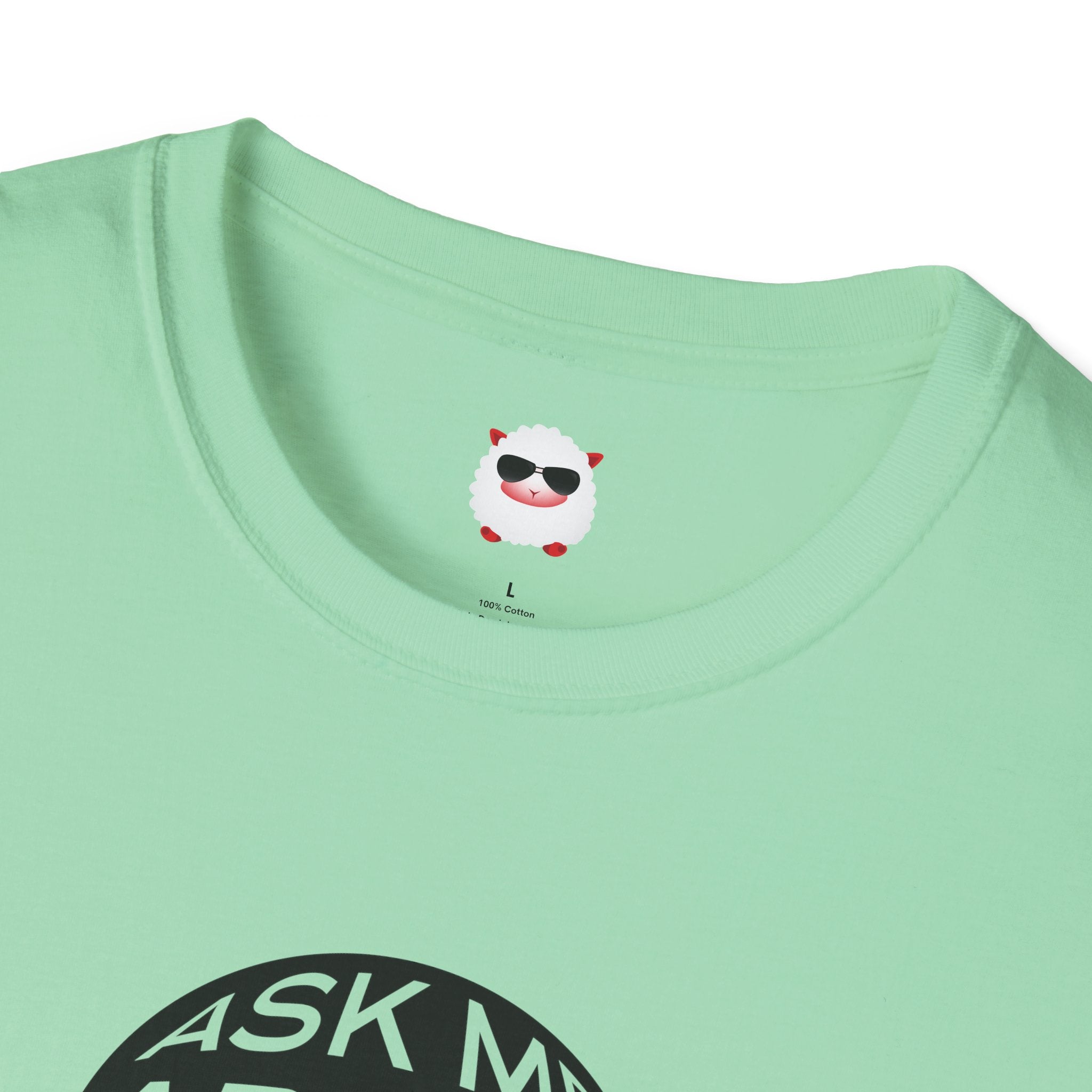 Ask Me About Real Estate Circle Unisex Softstyle T-Shirt