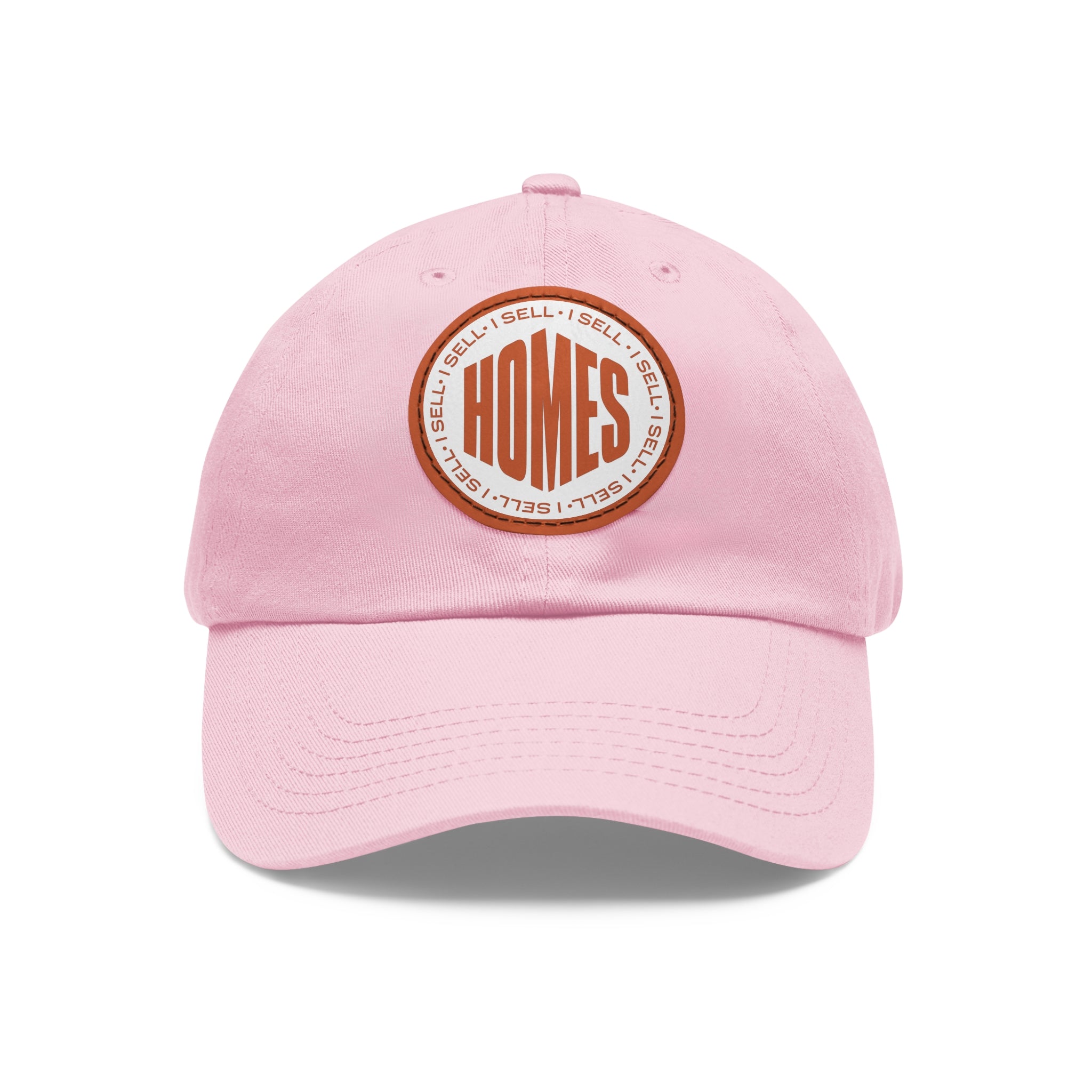 I Sell Homes Dad Hat with Leather Patch (Round)