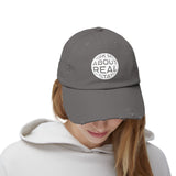 Ask Me About Real Estate Unisex Distressed Cap