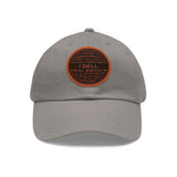 I Sell Real Estate Translated Dad Hat with Leather Patch (Round)
