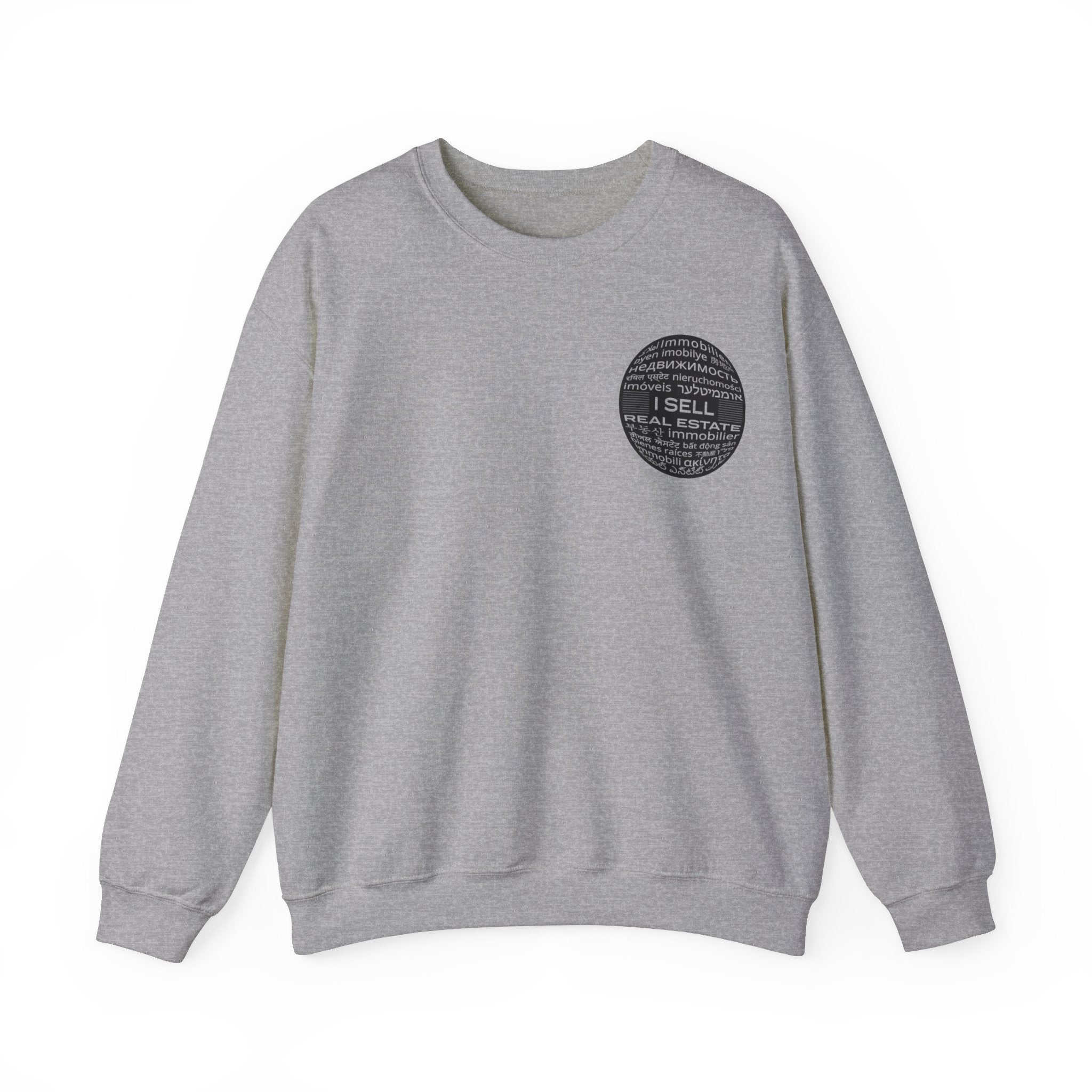 I SELL REAL ESTATE translated Unisex Heavy Blend™ Crewneck Sweatshirt