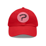 Ask Me About Real Estate Dad Hat with Leather Patch (Round)
