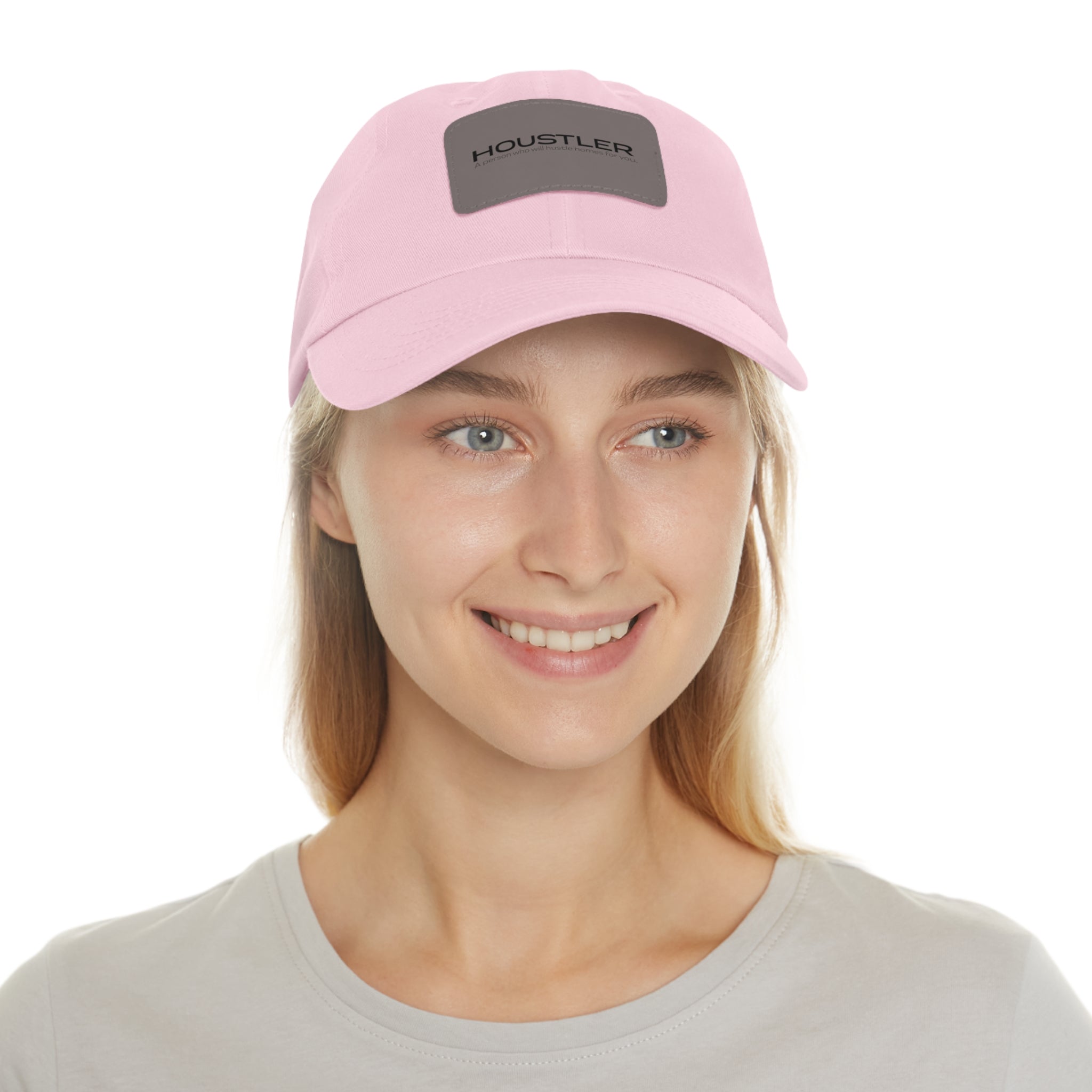 Houstler Dad Hat with Leather Patch (Rectangle)