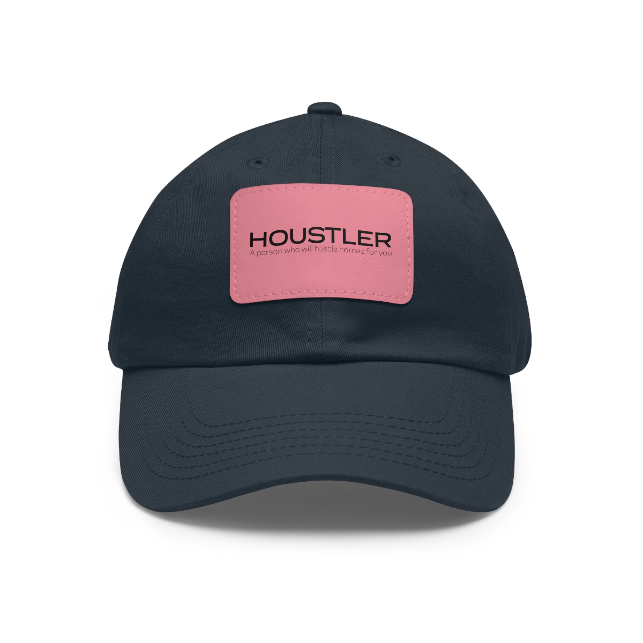 Houstler Dad Hat with Leather Patch (Rectangle)