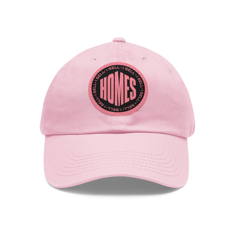 I Sell Homes Dad Hat with Leather Patch (Round)