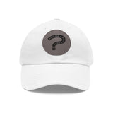 Ask Me About Real Estate Dad Hat with Leather Patch (Round)