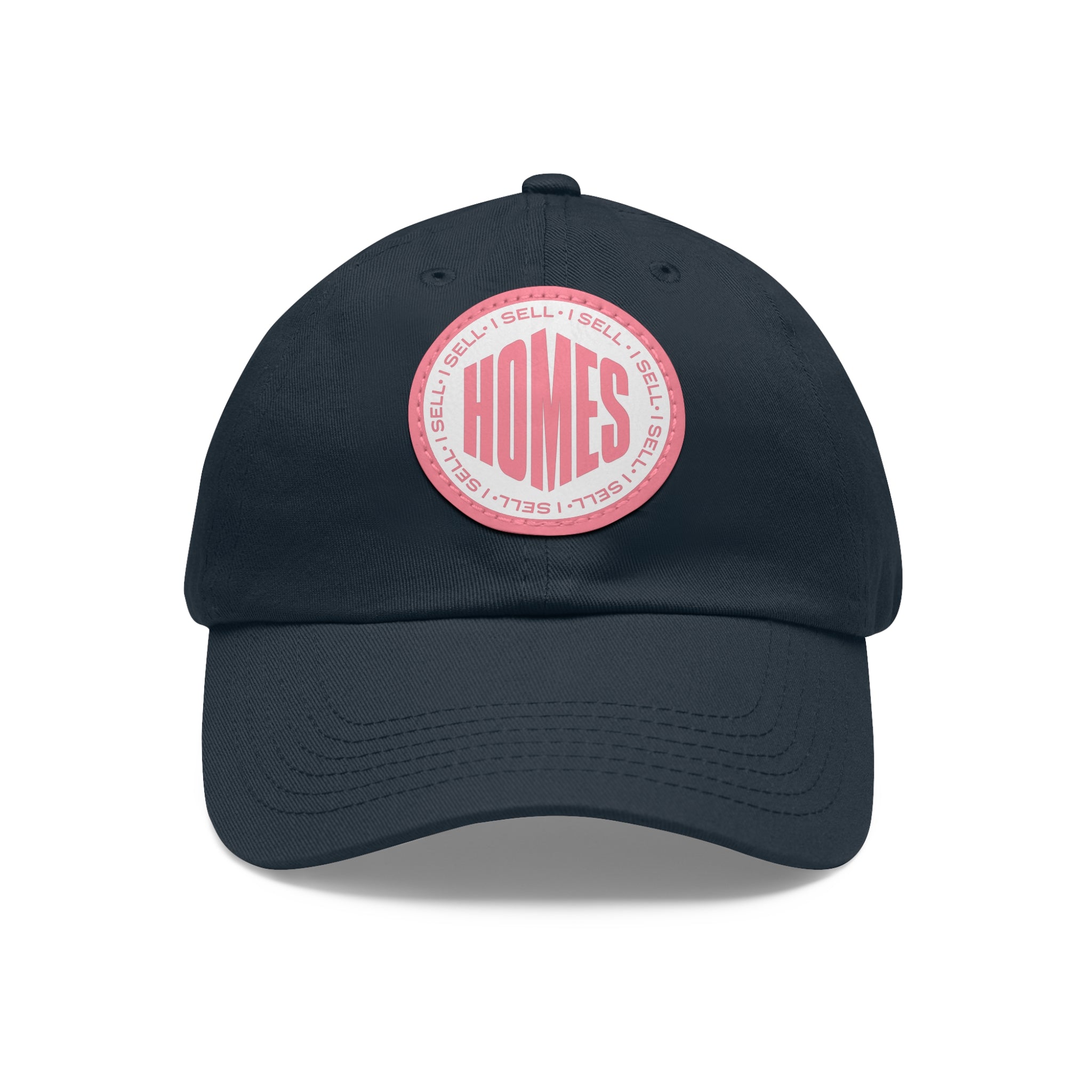 I Sell Homes Dad Hat with Leather Patch (Round)