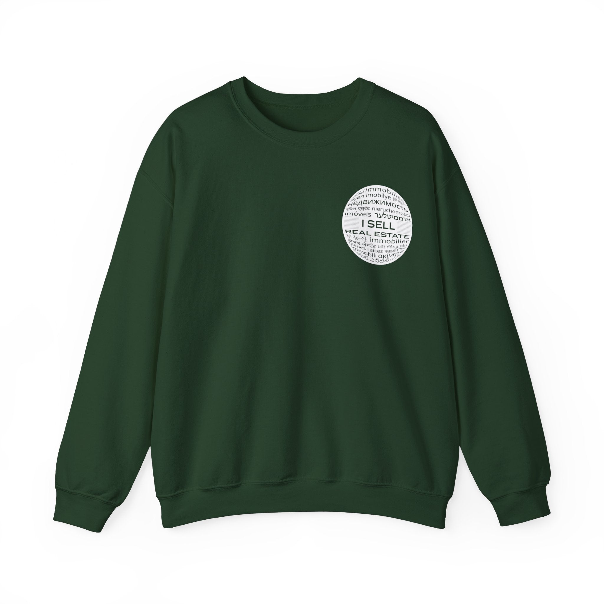 I SELL REAL ESTATE Translated Unisex Heavy Blend™ Crewneck Sweatshirt