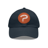 Ask Me About Real Estate Dad Hat with Leather Patch (Round)