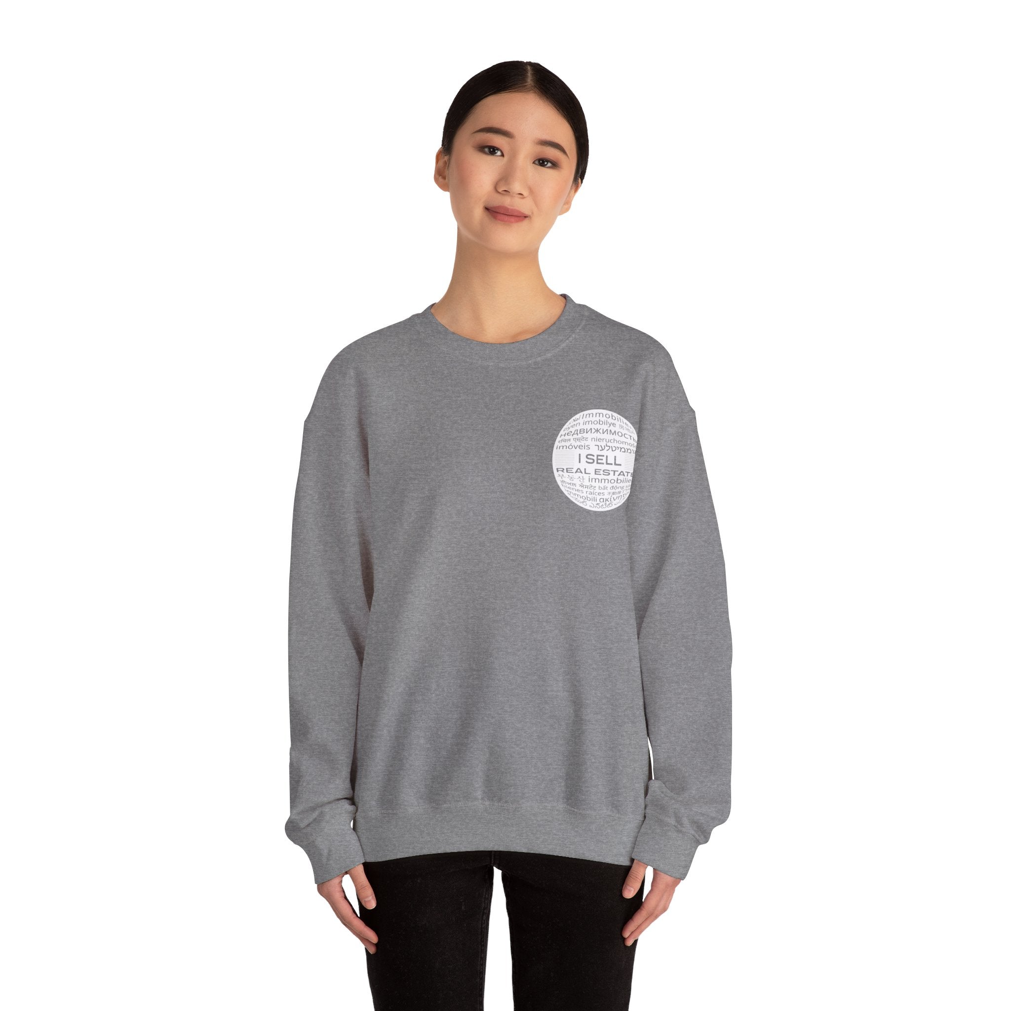 I SELL REAL ESTATE Translated Unisex Heavy Blend™ Crewneck Sweatshirt