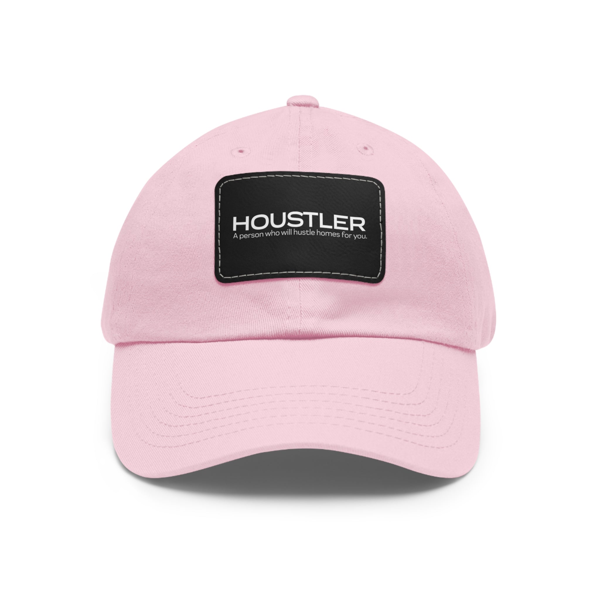 Houstler Dad Hat with Leather Patch (Rectangle)
