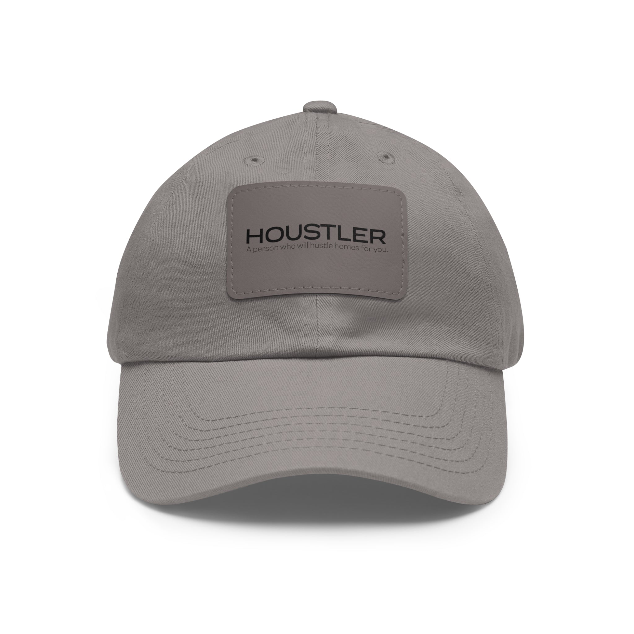 Houstler Dad Hat with Leather Patch (Rectangle)