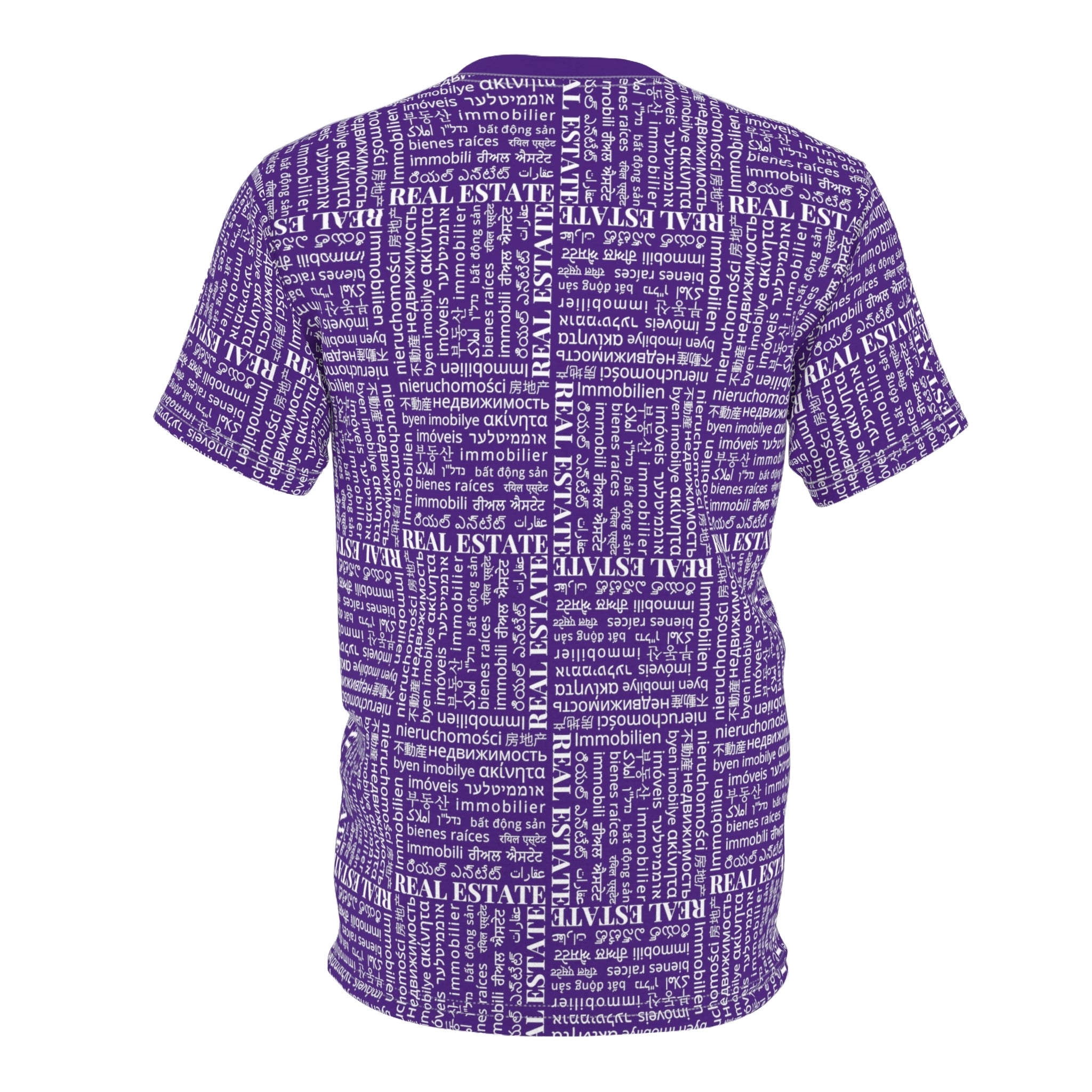 The Ultimate Real Estate Shirt! Unisex Cut & Sew Tee (AOP) Purple