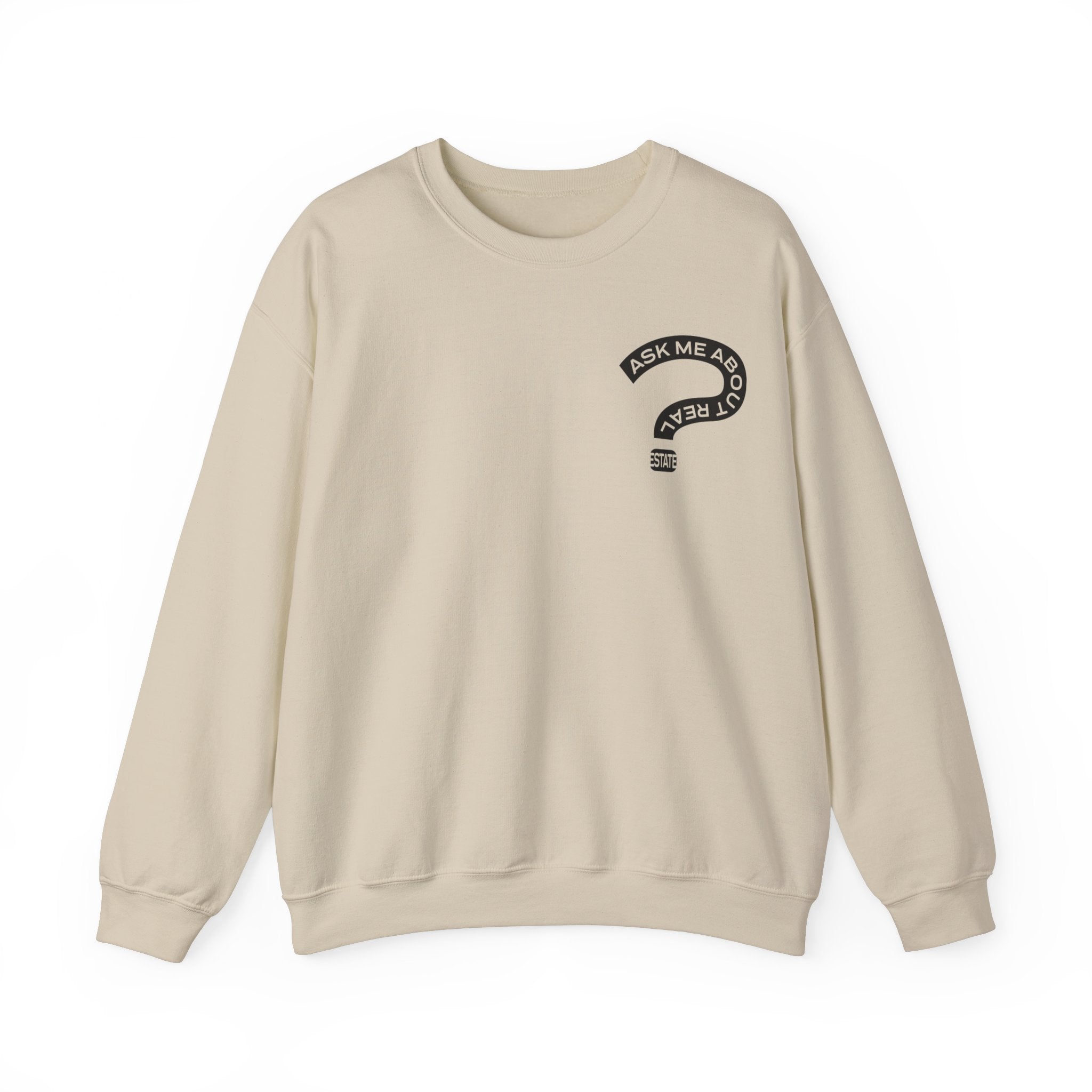 Ask Me About Real Estate Unisex Heavy Blend™ Crewneck Sweatshirt
