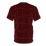 The Ultimate Real Estate Shirt! Unisex Cut & Sew Tee (AOP) Red Black