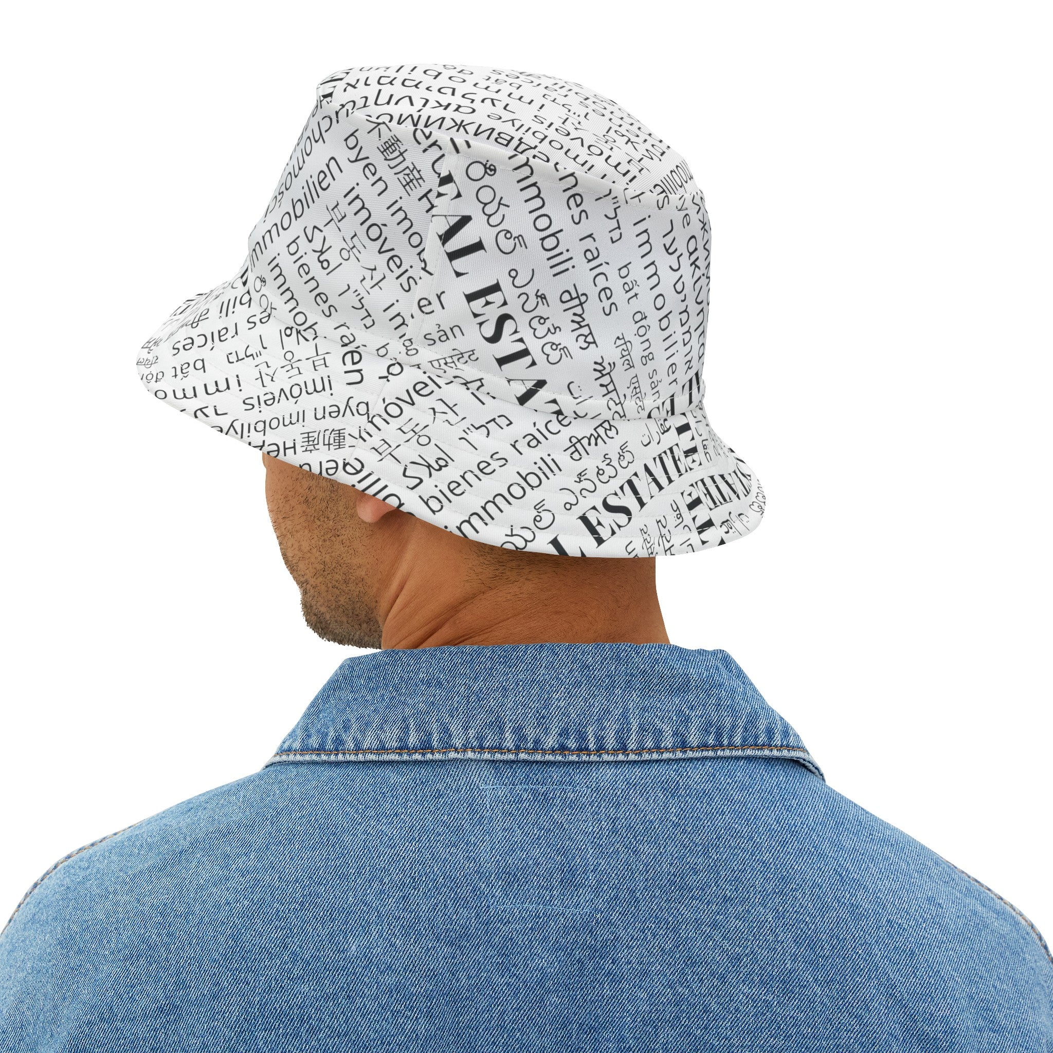 Real Estate Translated Bucket Hat (AOP)
