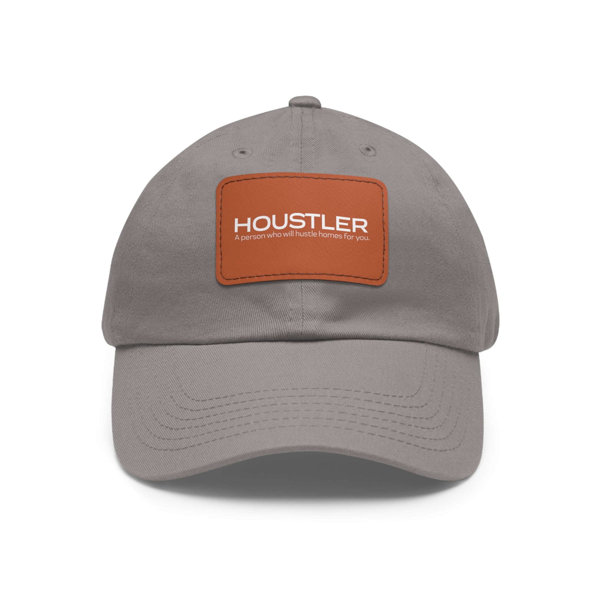 Houstler Dad Hat with Leather Patch (Rectangle)