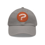 Ask Me About Real Estate Dad Hat with Leather Patch (Round)