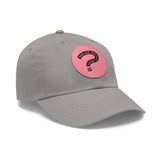 Ask Me About Real Estate Dad Hat with Leather Patch (Round)