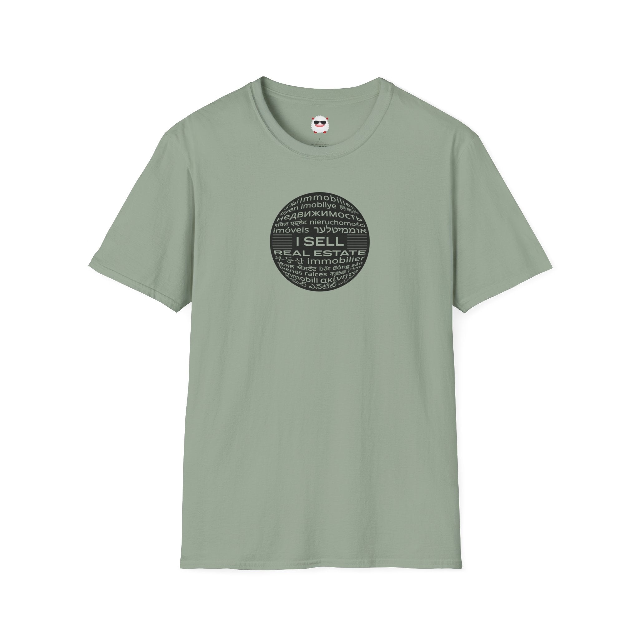 I Sell Real Estate Translated Unisex Softstyle T-Shirt