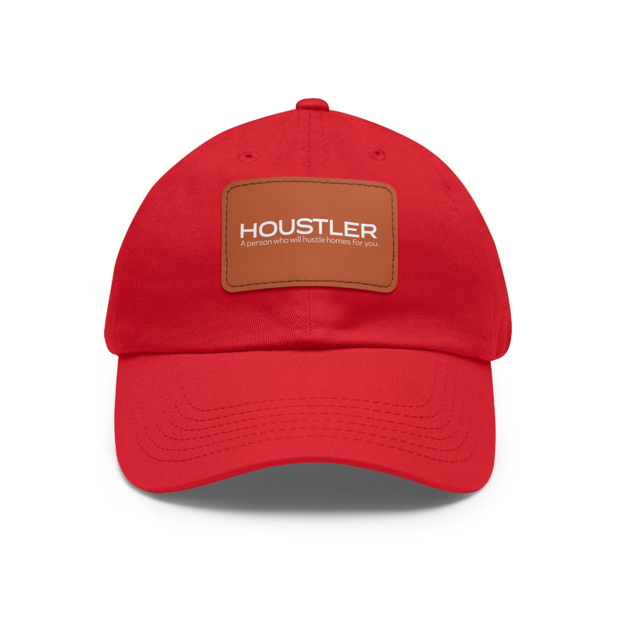 Houstler Dad Hat with Leather Patch (Rectangle)