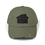 Real Estate Translated  Unisex Distressed Cap