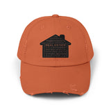 Real Estate Translated  Unisex Distressed Cap