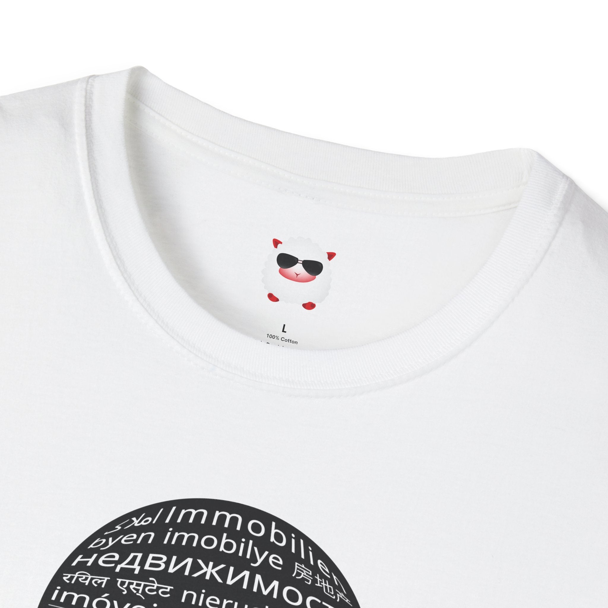 I Sell Real Estate Translated Unisex Softstyle T-Shirt