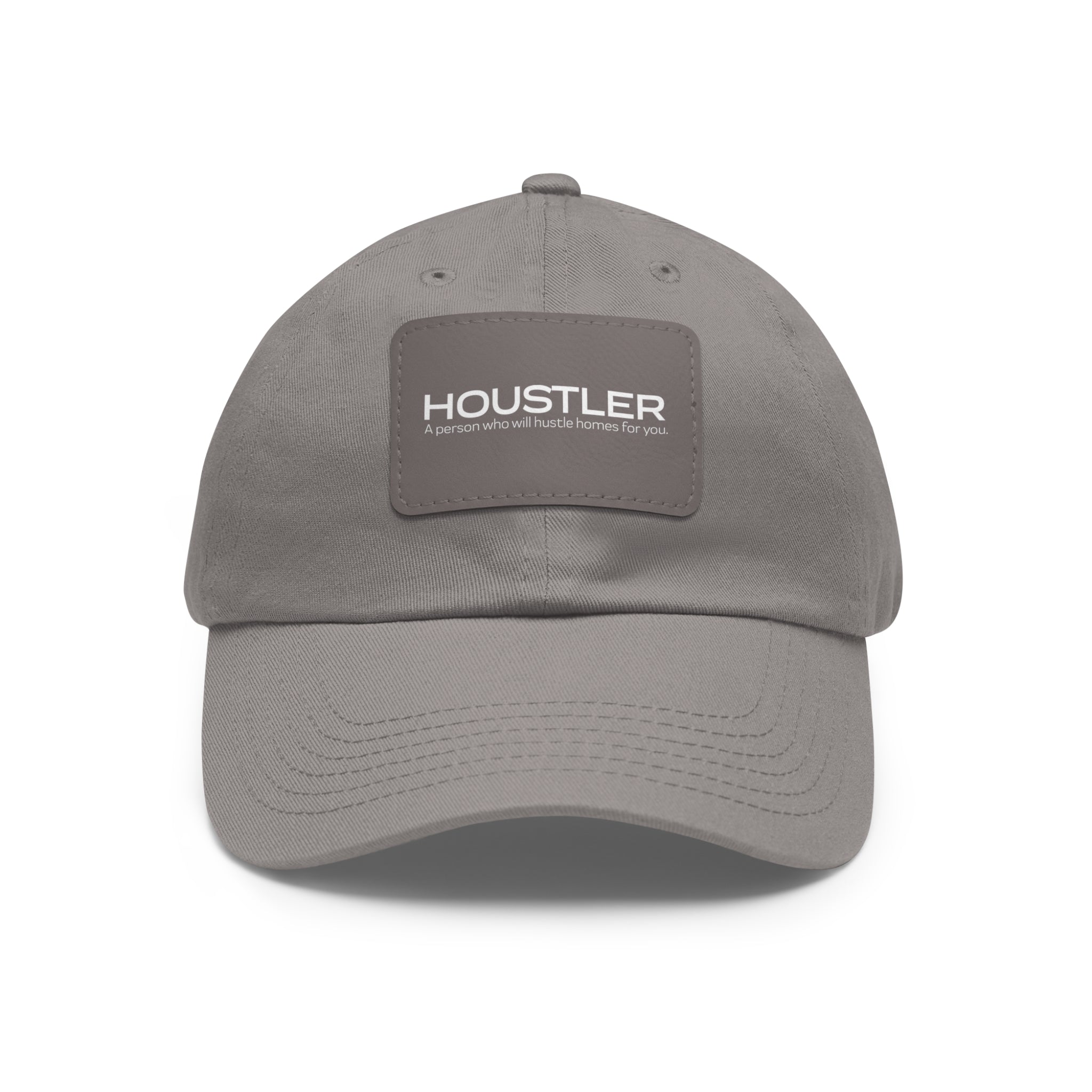 Houstler Dad Hat with Leather Patch (Rectangle)