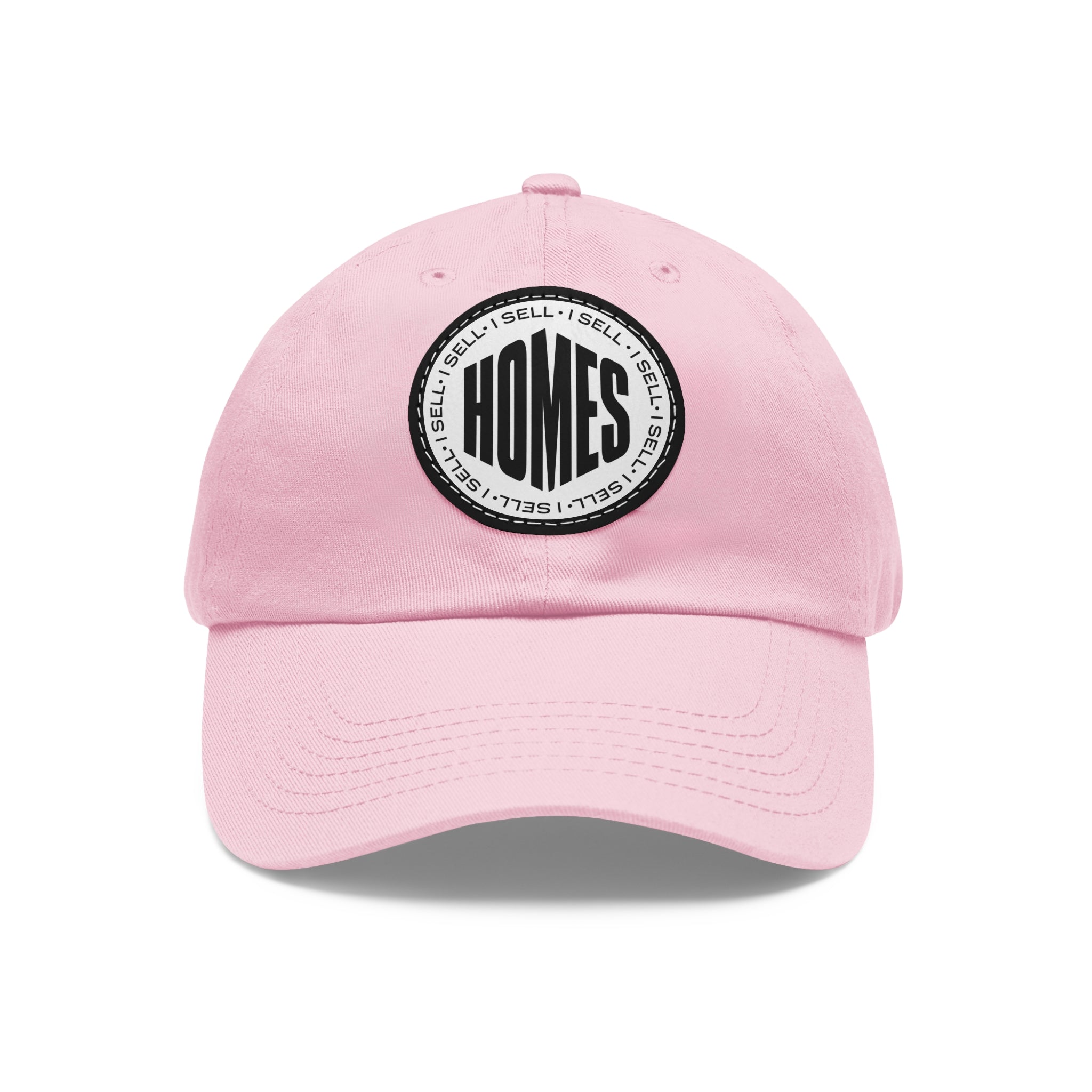 I Sell Homes Dad Hat with Leather Patch (Round)