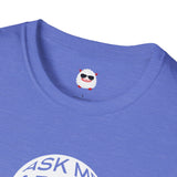 Ask Me About Real Estate Circle Dark Style Unisex Softstyle T-Shirt