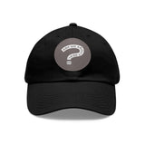 Ask Me About Real Estate Dad Hat with Leather Patch (Round)