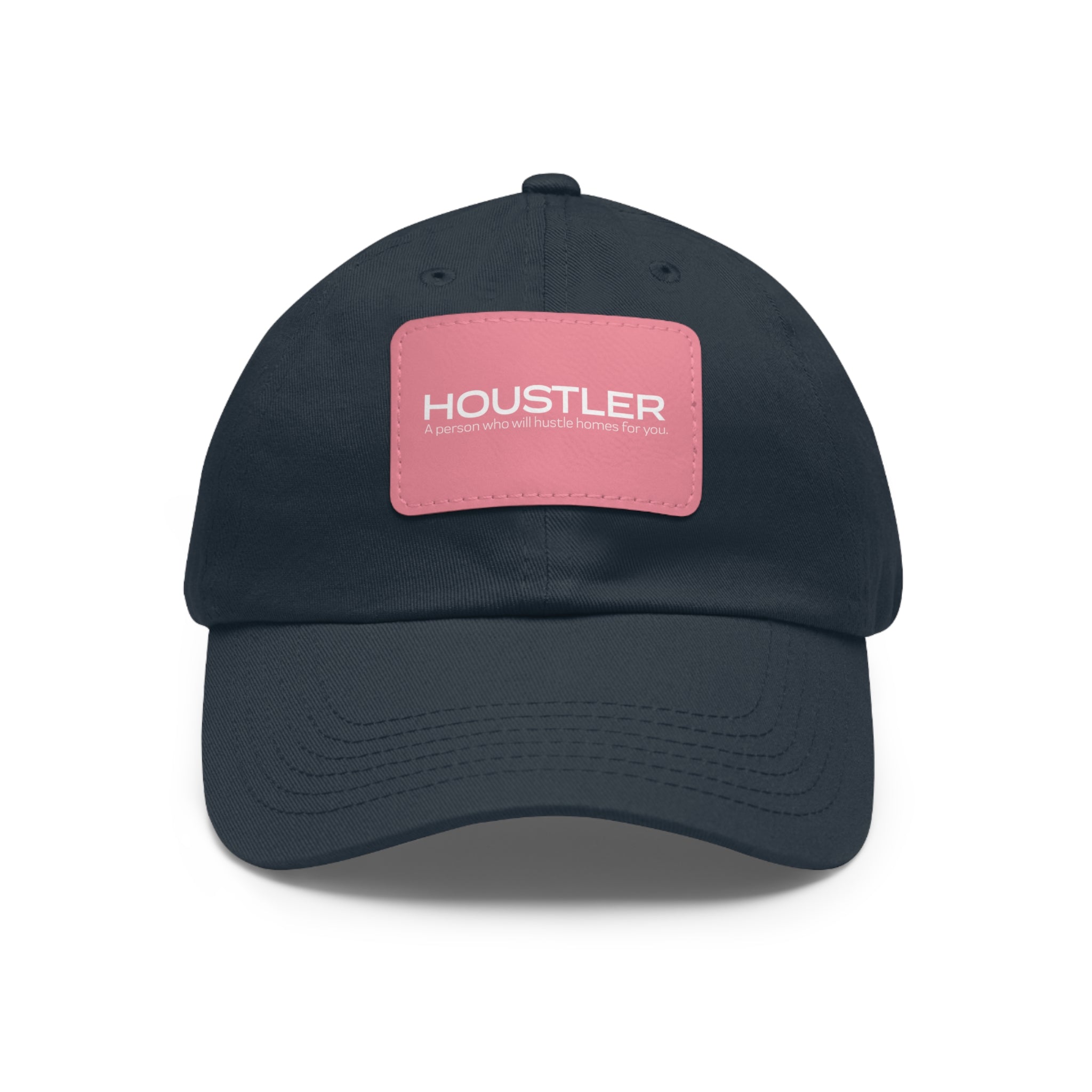 Houstler Dad Hat with Leather Patch (Rectangle)