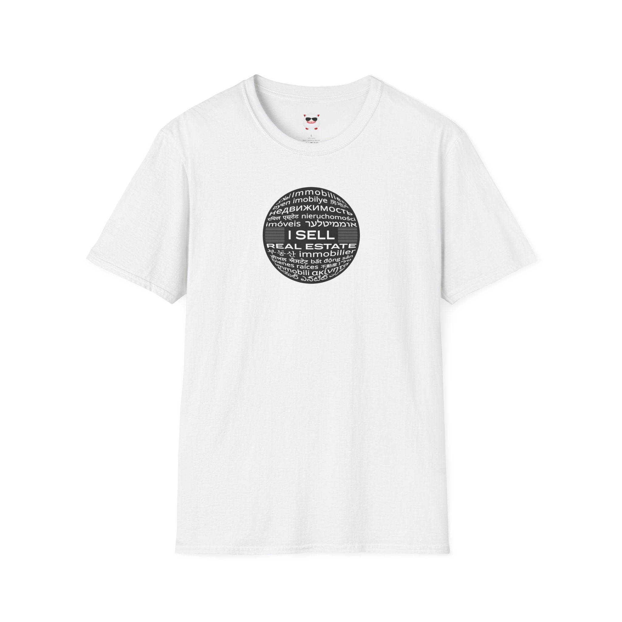 I Sell Real Estate Translated Unisex Softstyle T-Shirt
