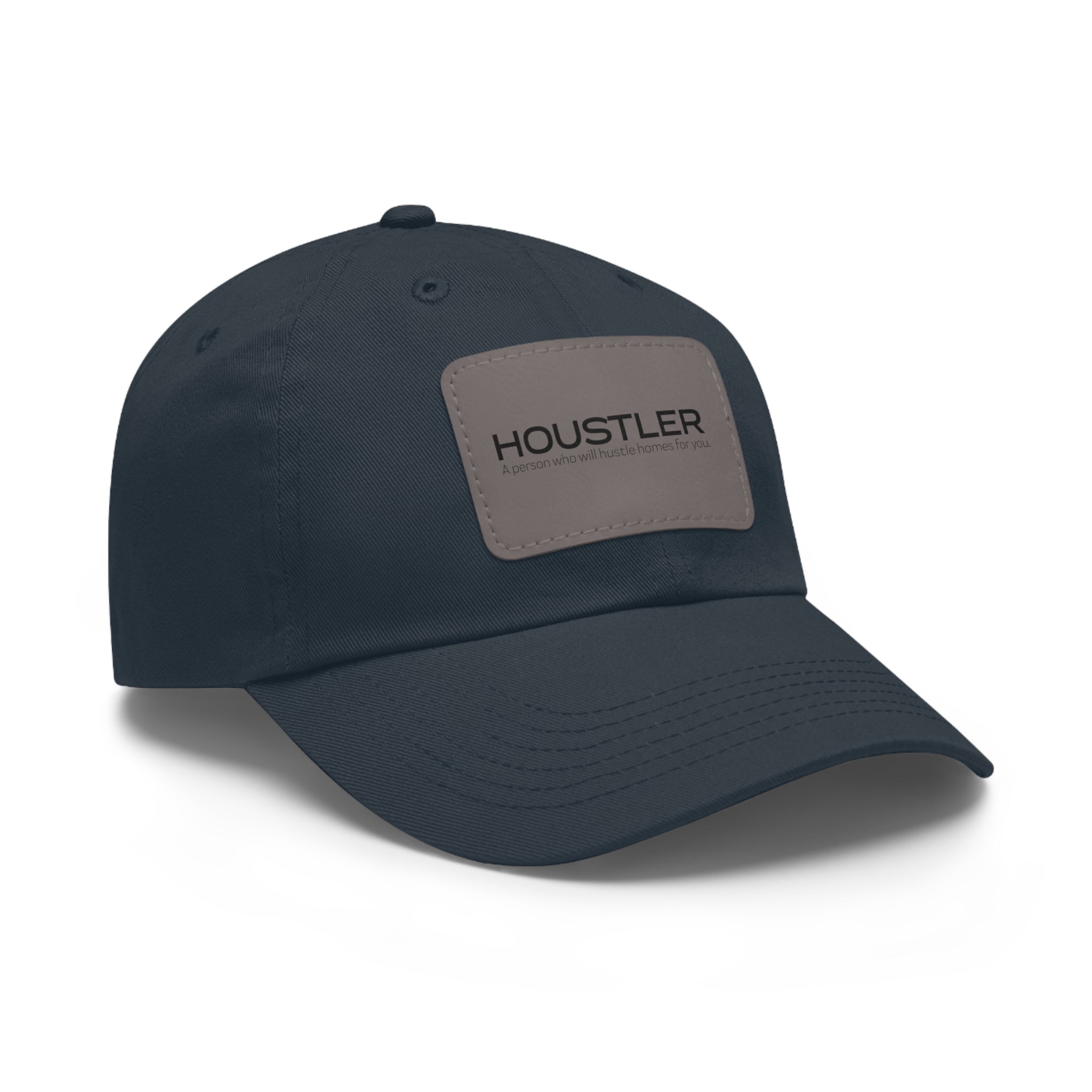 Houstler Dad Hat with Leather Patch (Rectangle)