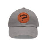 Ask Me About Real Estate Dad Hat with Leather Patch (Round)