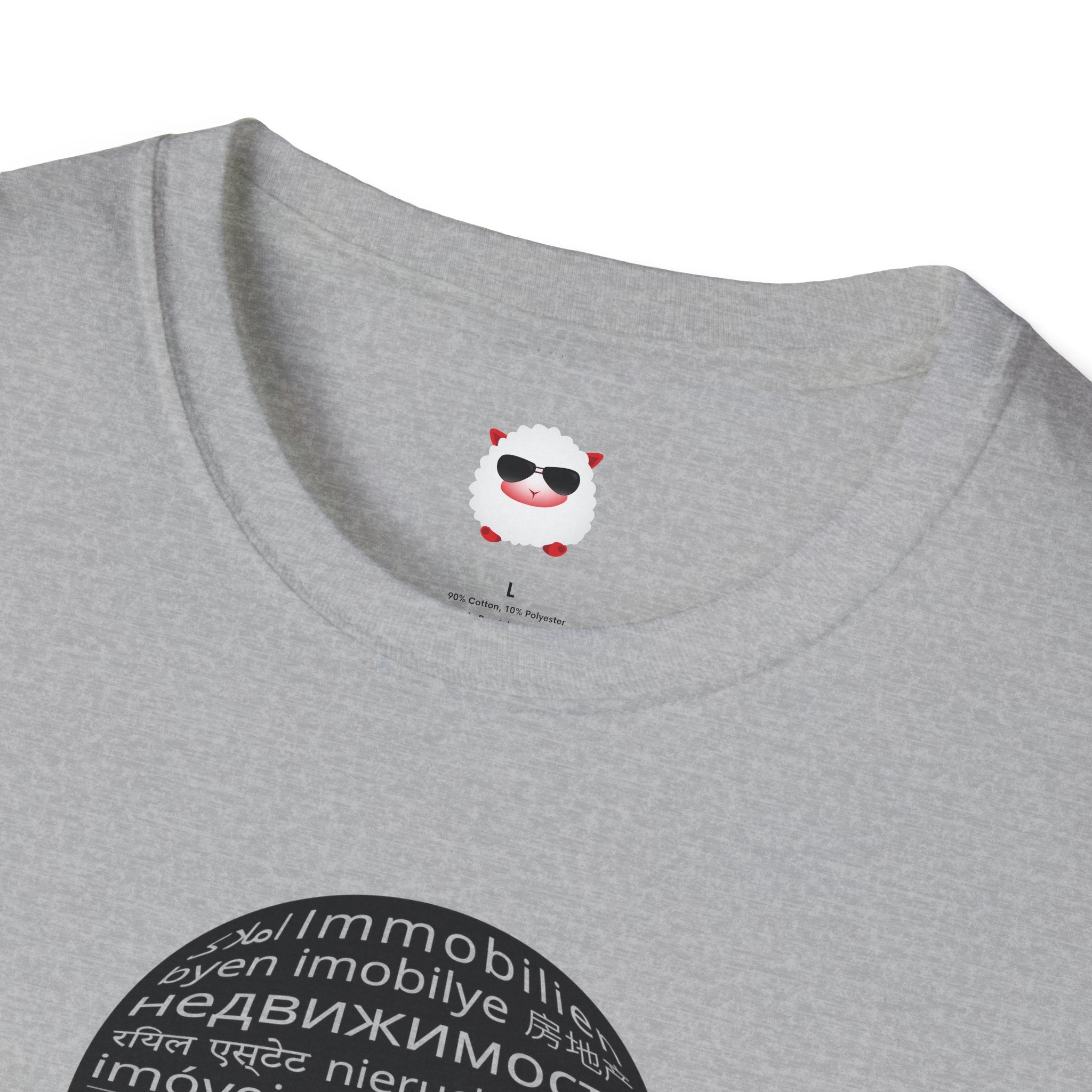 I Sell Real Estate Translated Unisex Softstyle T-Shirt